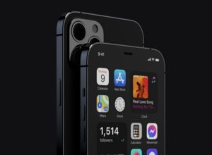 Realistic Dark iPhone 12 Pro PSD Mockup