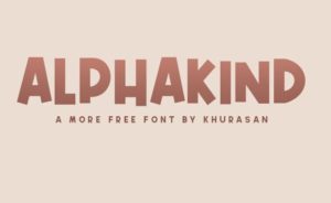 Alphakind Font