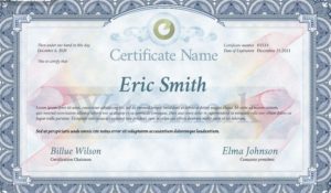 Editable Certificate Temple PSD
