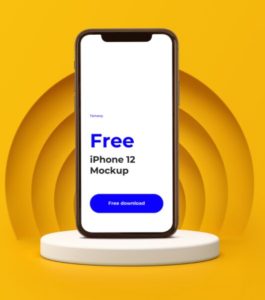 3 High Solution iPhone 12 PSD Mockups