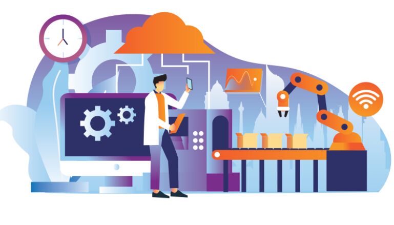 Industry 4.0 Vector Illustration