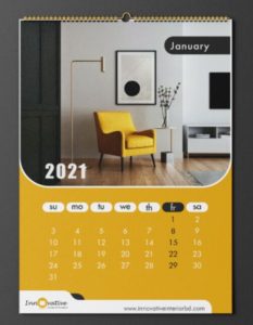 Wall Calendar 2021 Templates PSD