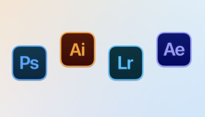 4 Adobe Product Icons For Big Sur