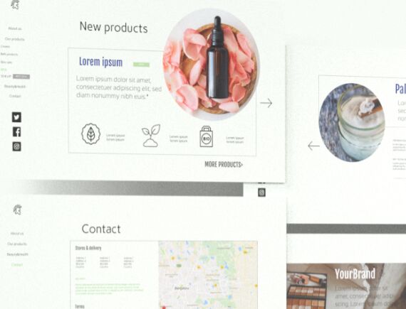Cosmetics Web UI Template