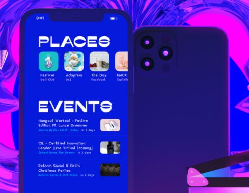 iPhone 12 Pro Scene Mockup PSD