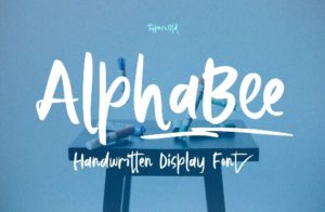 AlphaBee Handwritten Display Font