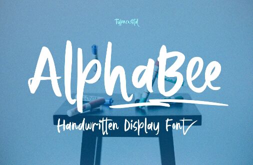 AlphaBee Handwritten Display Font