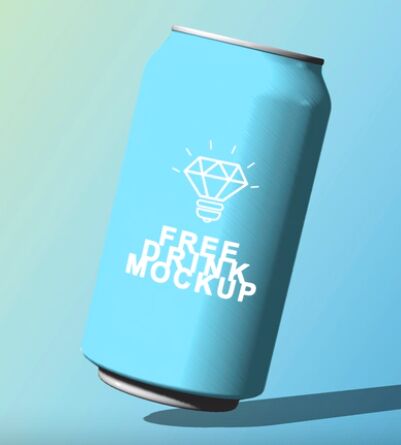 Drink Can Mockup PSD