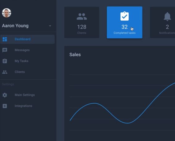 Material Design Dashboard UI Design Figma