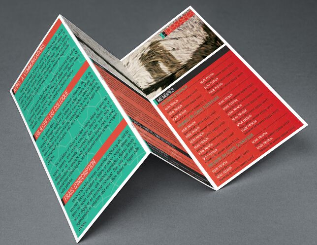 Modern Realistic Tri Fold Brochure Flyer PSD