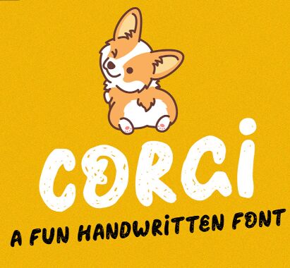 CORGI Handwritten Playful Font