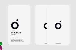 Minimal Editable Business Card Template PSD