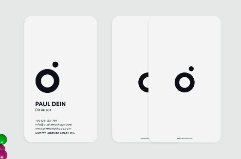 Minimal Editable Business Card Template PSD