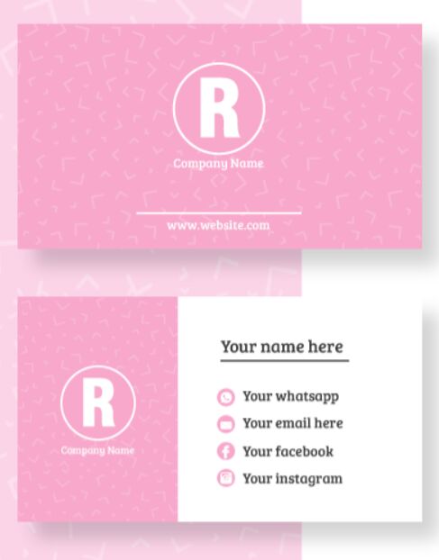 Minimal Editable Business Card Vector Template