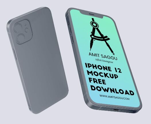 4 Realistic iPhone 12 Mockup PSD