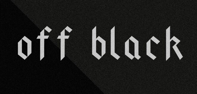 Off Black Display Font