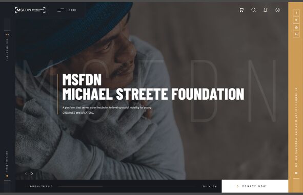 Charity Web Template Adobe XD