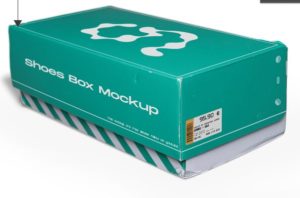 Shoes Box PSD Mockup