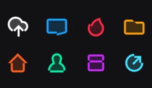8 Colorful Vector Icons