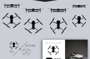 Drone Icons Set (PNG & SVG)