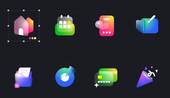 8 Glass (Glassmorphism) Icons For Sketch App