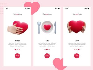 Valentine App Onboarding Screens Figma