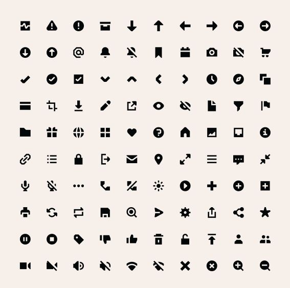 100 Mini Figma Icons