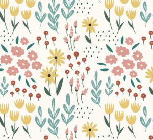 Pastel Floral Pattern Collection Vector