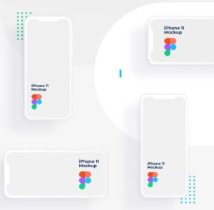 Minimalist iPhone 11 Clay Mockup (AI & Figma)