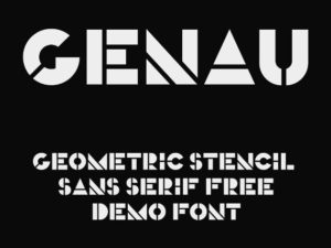 GENAU Geometric Font