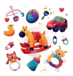 Baby Toys Illustrations Vector
