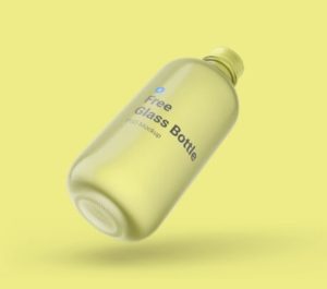 Glass Bottle PSD Mockup