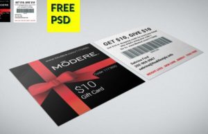 Square Coupon Card Template PSD