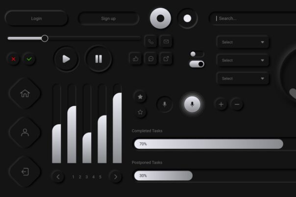 Cool Neumorphism UI Kit Adobe XD