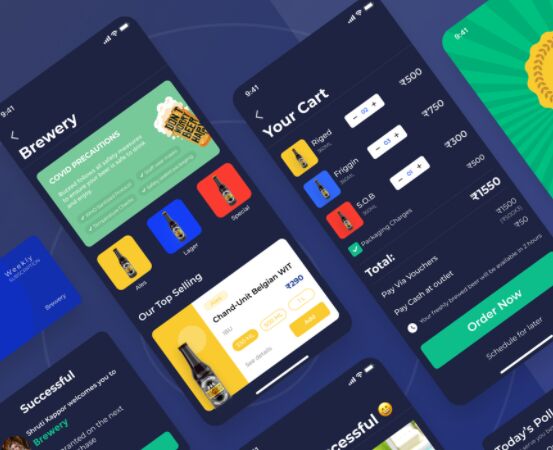 Brewery Mobile App Design Figma