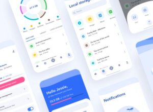 Cloud Storage Mobile App UI (Figma & Sketch)