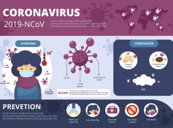 COVID-19 (Corona) Infographic Vector