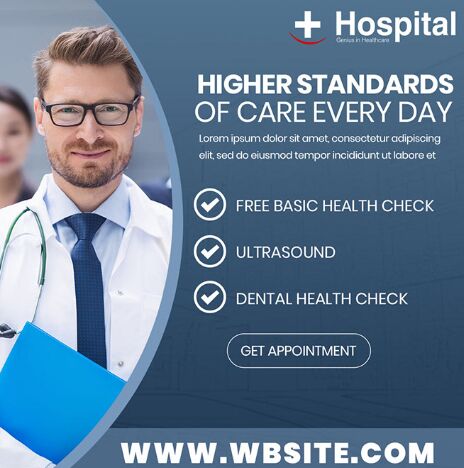 18 Editable Health Care Banners PSD