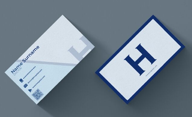 Hospital Business Card Vector Mockup