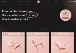 Furniture Catalog Page Template Figma