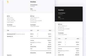 Minimal A4 Invoice Template Figma
