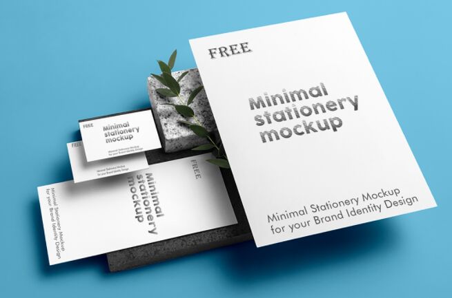 5 Minimal Stationery Mockups PSD
