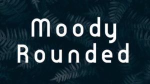 Moody Rounded Typeface