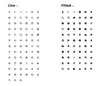 Download Free 120+ UI Icons In 2 Styles (Line & Filled) - Free Figma ...