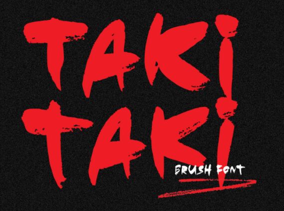 Taki Taki Brush Typeface