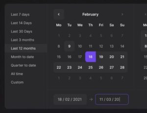 Date Picker UI Component Figma