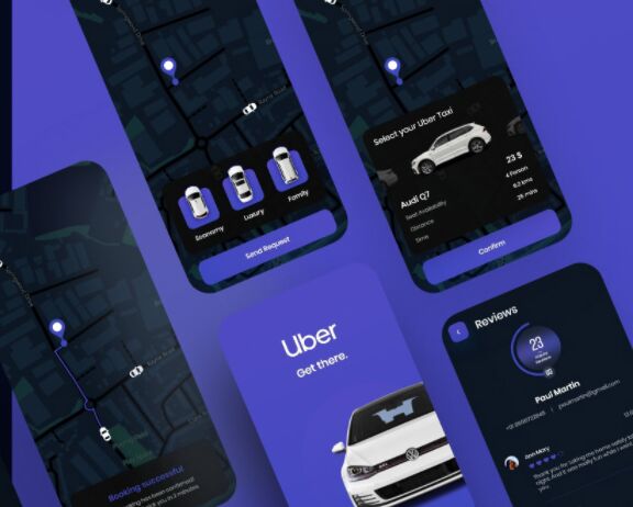 Uber App Redesign Template Adobe XD