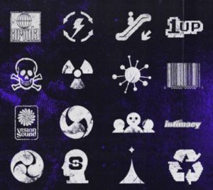 34 Grunge Icons And Brandmarks