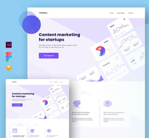 Content Marketing Landing Page Template