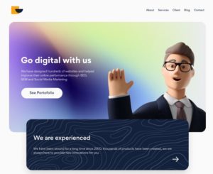 Elegant Agency Landing Page Figma